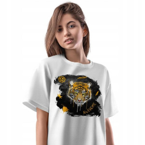 T-Shirt Damski Tygryski Tygrys Koszulka L Prezent