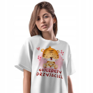 T-Shirt Damski Tygryski Tygrys Koszulka S Prezent