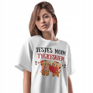 T-Shirt Damski Tygryski Tygrys Koszulka S Prezent