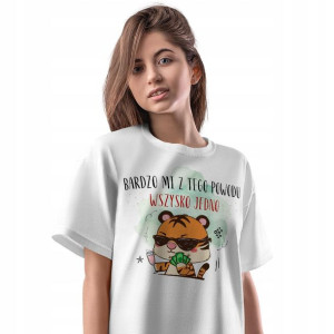 T-Shirt Damski Tygryski Tygrys Koszulka XXL