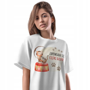 T-Shirt Damski Tygryski Tygrys Koszulka XXL