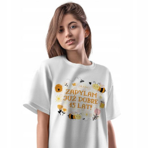T-Shirt Damski Urodziny 15 15te 15-te Prezent