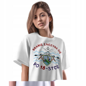 T-Shirt Damski Urodziny 18 18te 18-te M Prezent