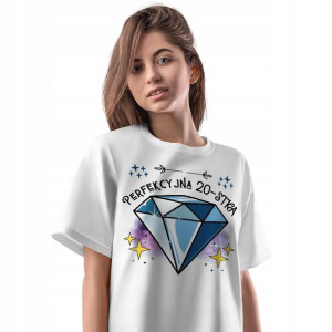 T-Shirt Damski Urodziny 20 20te 20-te XL Prezent