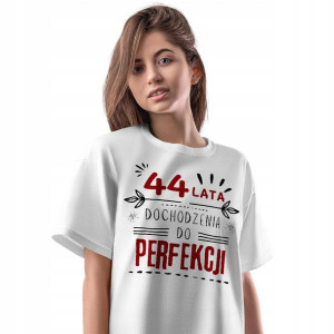 T-Shirt Damski Urodziny 44 44te 44-te L Prezent