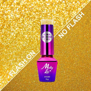 Lakier hybrydowy MollyLac Flashing Lights Neon Caribbean Crush HEMA i Di-HE