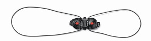 Klamry DOUBLE TECNO-3 PUSH czarne (1 szt) MTB TIGER, SHOT