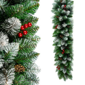Girlanda Białe końce Szyszki + Jarzębina 60 cm