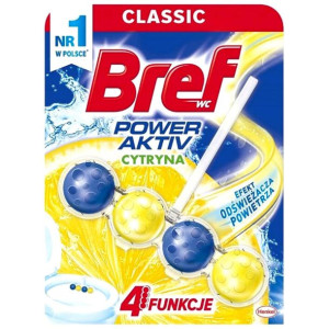 Bref Power Aktiv Zawieszka Kulki do Toalety WC Cytryna 50g