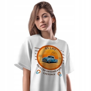 T-Shirt Damski Urodziny 65 65te 65-te XXL Prezent