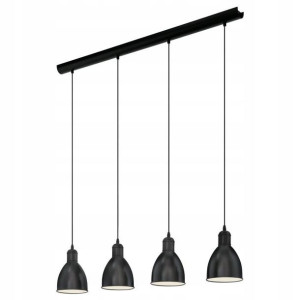 Lampa wisząca PRIDDY czarna 4xE27 60W 49466 Eglo
