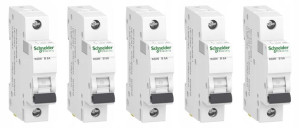 5x Schneider Wyłącznik nadprądow bezpieczn B6A 1P