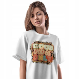 T-Shirt Damski Vintage Retro XXL Prezent Koszulka
