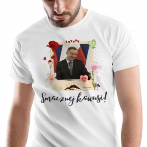 T-Shirt Męski Andrzej Duda Koszulka M Prezent