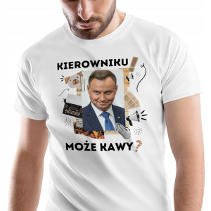 T-Shirt Męski Andrzej Duda Koszulka XL Prezent