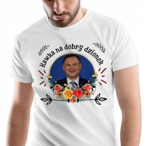T-Shirt Męski Andrzej Duda Koszulka XL Prezent