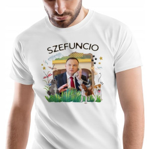 T-Shirt Męski Andrzej Duda Koszulka XXL Prezent