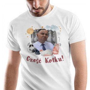 T-Shirt Męski Andrzej Duda Koszulka XXL Prezent