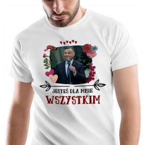 T-Shirt Męski Andrzej Duda Koszulka XXL Prezent