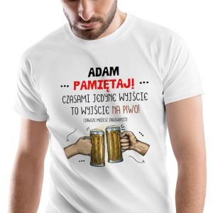 T-Shirt Męski Dla Adama Koszulka L Prezent