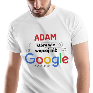 T-Shirt Męski Dla Adama Koszulka M Prezent