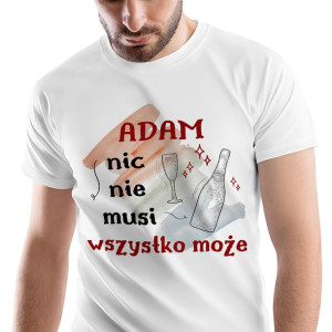 T-Shirt Męski Dla Adama Koszulka XL Prezent