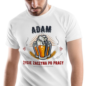T-Shirt Męski Dla Adama Koszulka XXL Prezent
