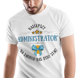 T-Shirt Męski Dla Administratora Koszulka Prezent