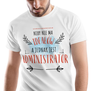T-Shirt Męski Dla Administratora Koszulka Prezent