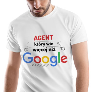 T-Shirt Męski Dla Agenta Koszulka L Prezent