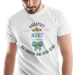T-Shirt Męski Dla Agenta Koszulka XL Prezent