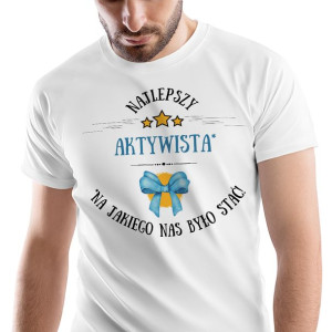 T-Shirt Męski Dla Aktywisty Koszulka M Prezent