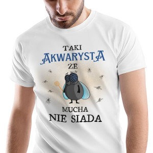 T-Shirt Męski Dla Akwarysty Koszulka XXL Prezent
