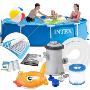 Basen stelażowy 305x76cm INTEX Kompletny Zestaw 11w1 28202