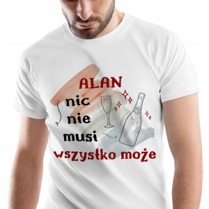 T-Shirt Męski Dla Alana Koszulka L Prezent