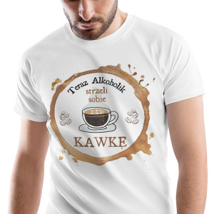 T-Shirt Męski Dla Alkoholika Koszulka M Prezent