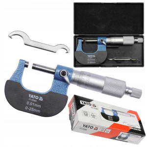 Yato Mikrometr Zewnętrzny Noniuszowy 0-25mm