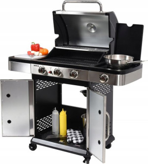 Grill Gazowy Ogrodowy Stal Nierdzewna 11.2 Kw Yato