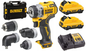 Dewalt Dcd703l2t Wkrętarka Głowice 4w1 12v 2x3,0ah