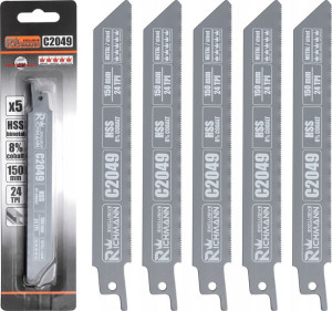 Brzeszczot Piły Szablastej Hss-co Metal 150mm 5szt