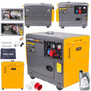 Agregat Prądotwórczy Diesel 6,5kw 230v 400v Ats