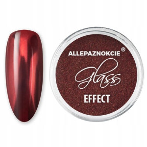 Glass Red Efekt Lustra Pyłek Lustro Czerwony Nr 3