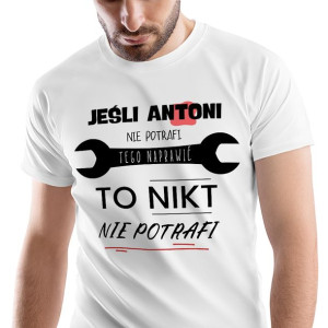 T-Shirt Męski Dla Antoniego Koszulka L Prezent