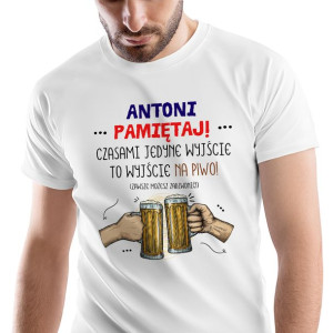 T-Shirt Męski Dla Antoniego Koszulka S Prezent