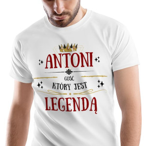 T-Shirt Męski Dla Antoniego Koszulka S Prezent