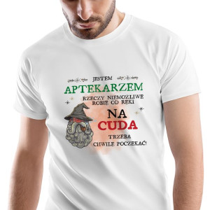 T-Shirt Męski Dla Aptekarza Koszulka L Prezent
