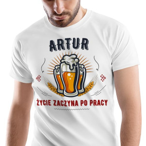 T-Shirt Męski Dla Artura Koszulka L Prezent
