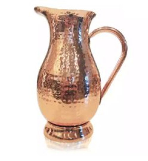 Miedziany dzbanek Antybakteryjny do wody 1,75l  Hammered