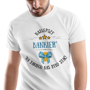 T-Shirt Męski Dla Bankiera Koszulka L Prezent