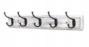 Drewno Wieszak Ścienny Ubrania Klucze Shabby Chic